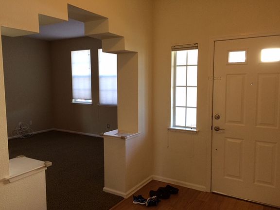 Entry way and living room