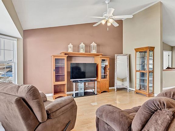 View of the living room as you enter the front door