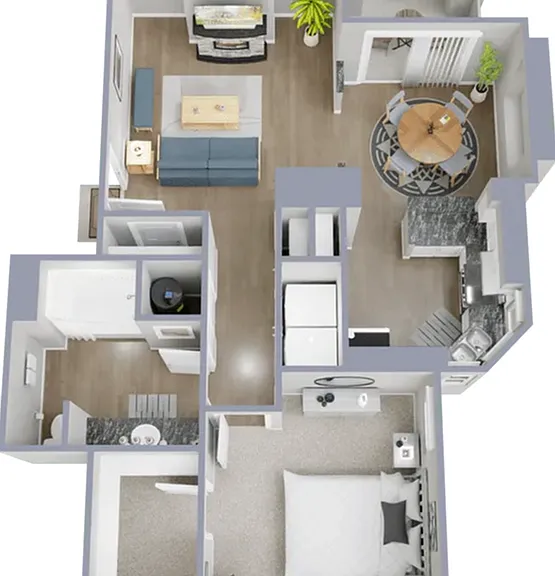 A1 - One bedroom, one bath, 752 square foot apartment A1 - One bedroom, one bath, 752 square foot apartment