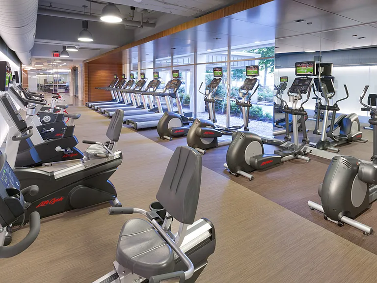 Time to cancel your gym membership your community has a multi-room fitness center.