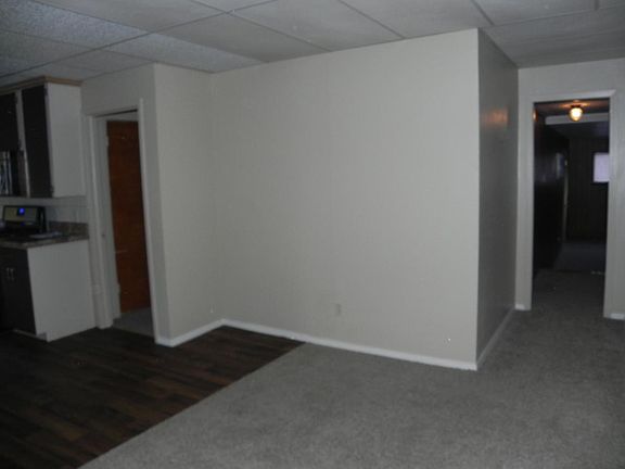 Front entry. Hallway on right leads to living area (or 3rd b