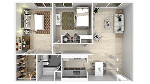 Floor plan 2/1.00