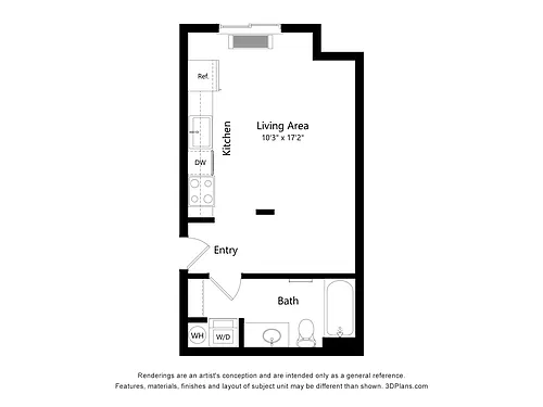 Floor plan Studio F2