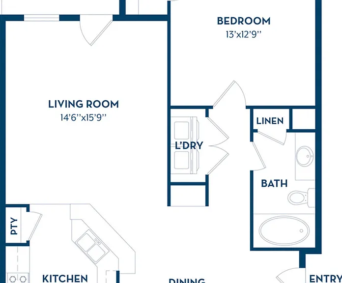 1 Bedroom | 1 Bath | 890 SF | Renovated 1 Bedroom | 1 Bath | 890 SF | Renovated