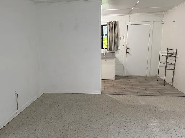 Looking into kitchen from living room