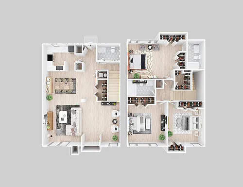 Floor plan 3 Bedroom Townhouse