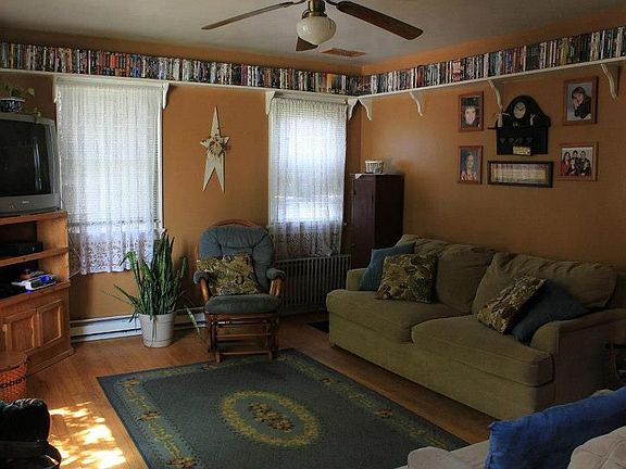 Living Room w/ Shelving