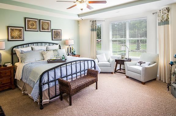 Master Bedroom with Tray Ceiling