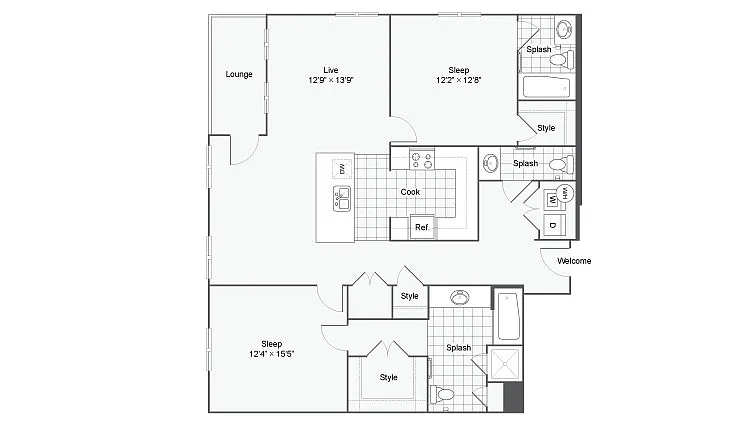 Floor plan B26