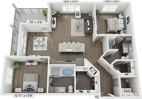 Floor plan B3