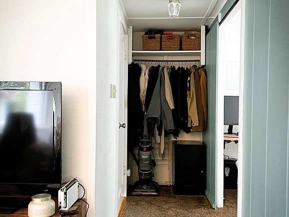 hall with extra closet