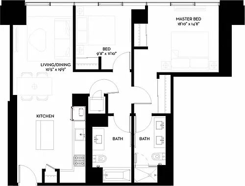 Floor plan 2-C