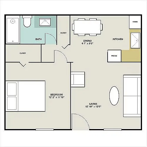 Floor plan A1C