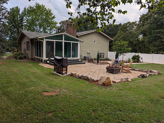 Backyard with 18' x 23' paved patio