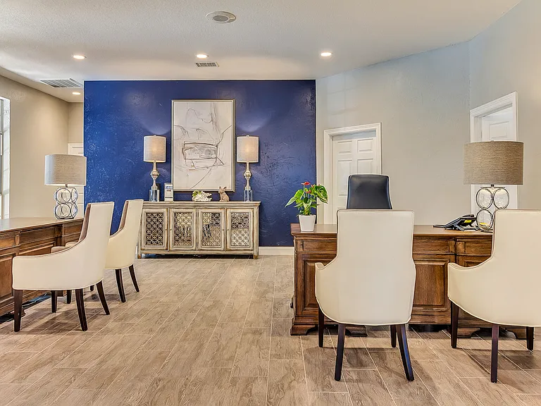 Leasing office and resident lobby