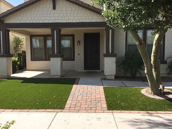 fake grass and pavers