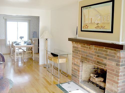 Fireplace & Lots of Light