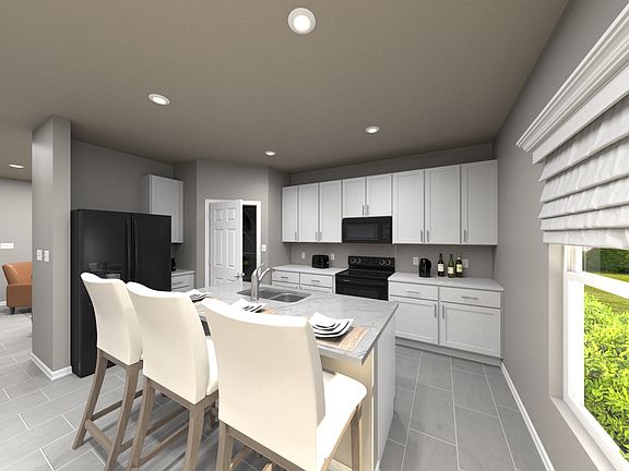Spacious Kitchen with Work Island