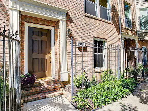 Gated entry with just enough yard for easy maintenance.