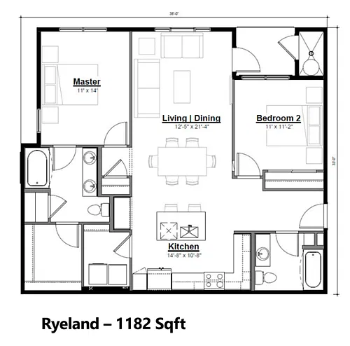 Floor plan Ryeland