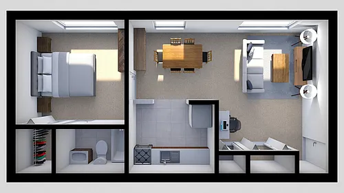 Floor plan 1 Bedroom