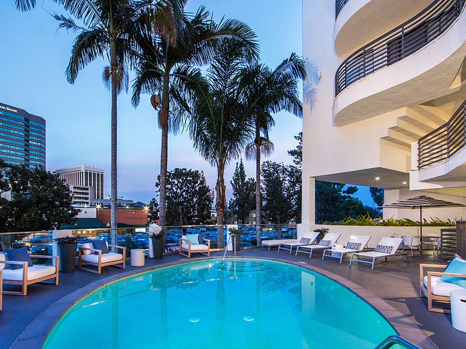 Relax in our hotel-inspired pool or take in the view from our chic sundeck