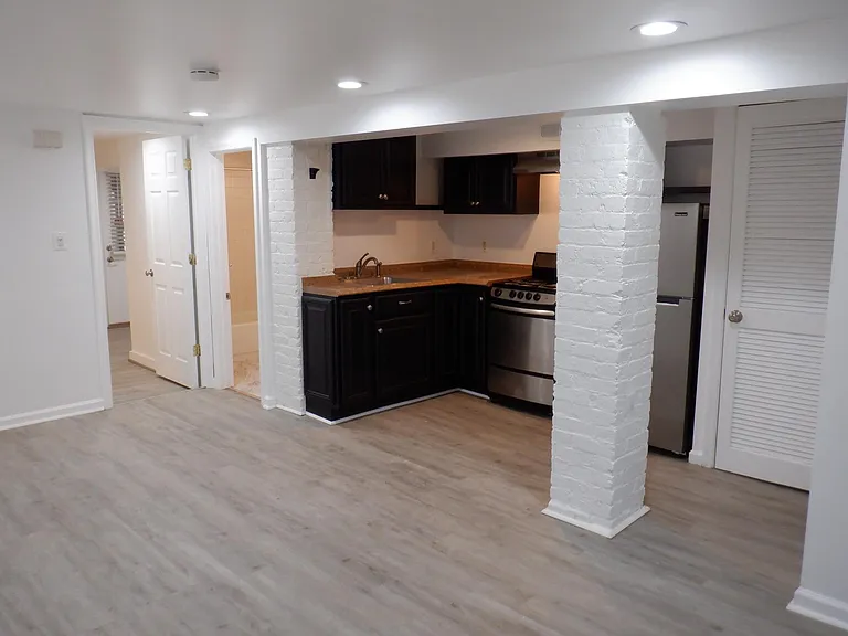 kitchen and laundry closet