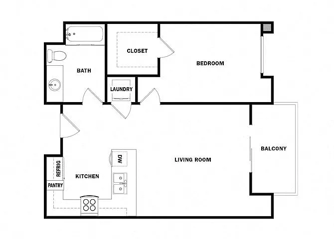 Floor plan 1X1 A3