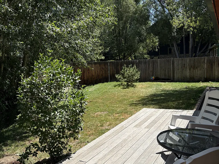 View from backyard towards mountain