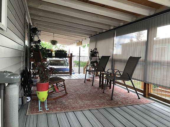 New composite covered deck