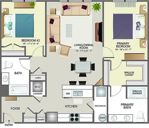 Floor plan 2G