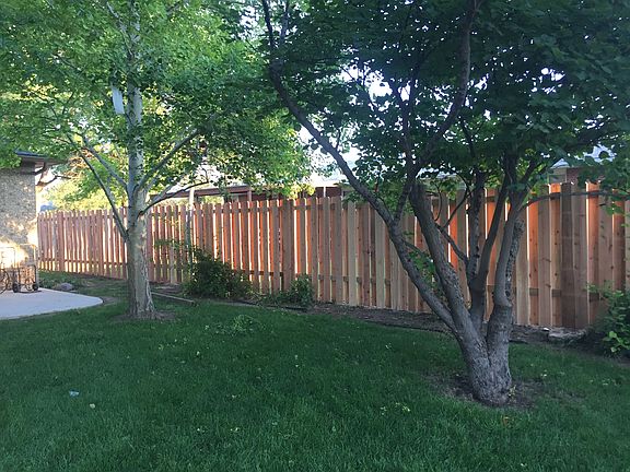 New fencing on north side