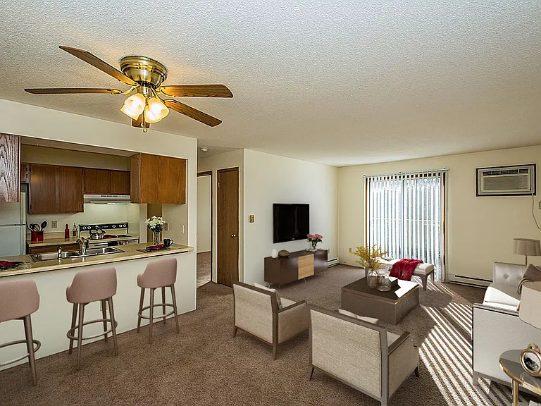 Staged living room