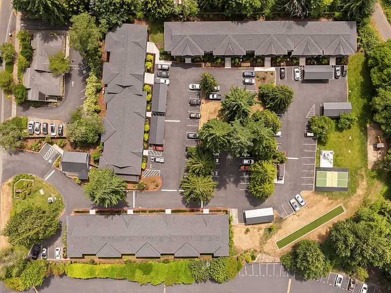 Aerial view of our well-planned apartment community.