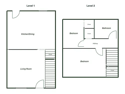 Floor plan 2 bedroom