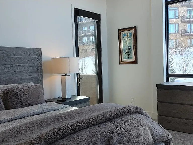 Door to deck off master bedroom