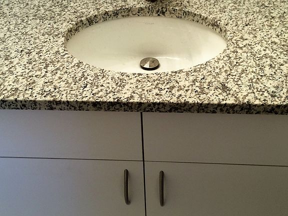 Granite in guest bath