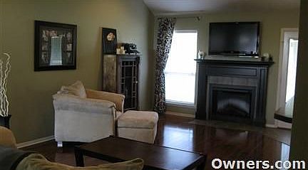 Living Room with Electric Fireplace