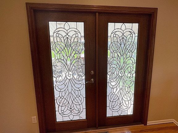 Beveled Doors in Dining Room