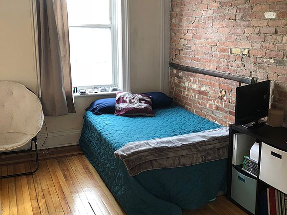 Exposed brick wall
