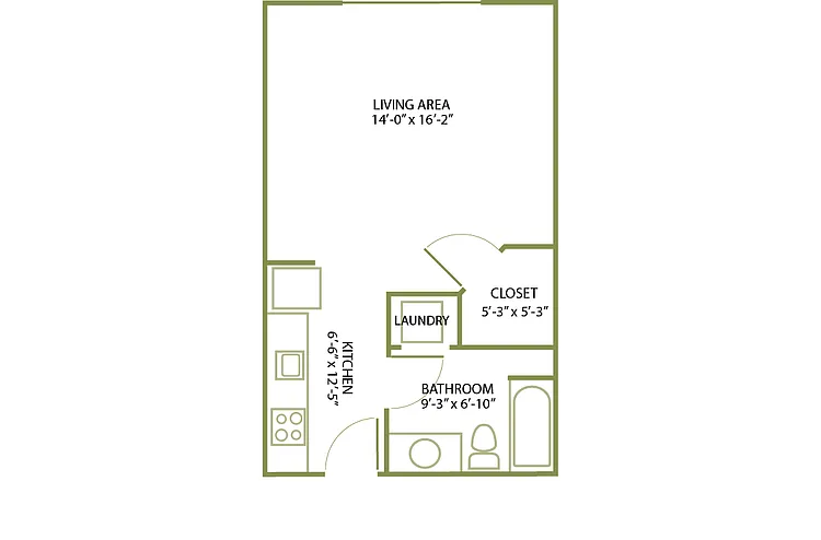 Floor plan Studio-A2