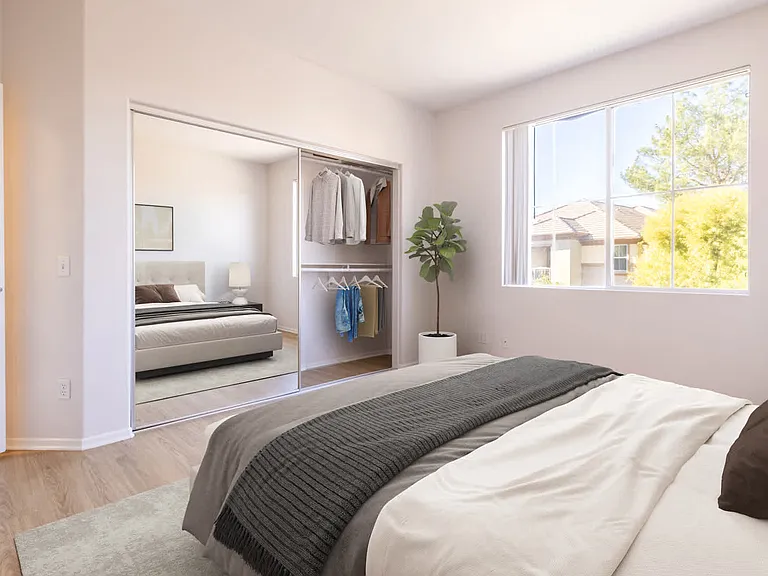 Bedroom with Hard Surface Flooring