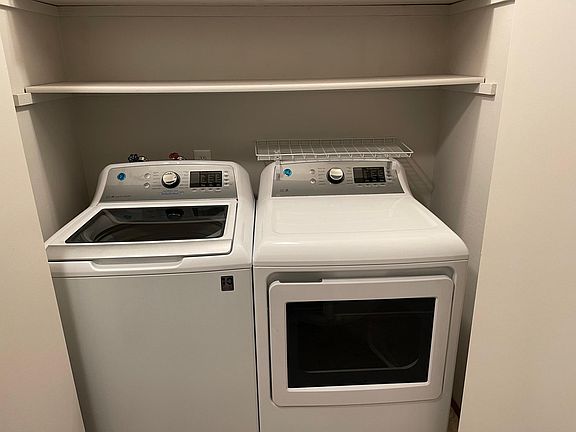In unit washer and dryer