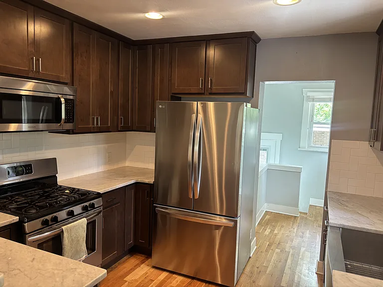 Updated kitchen with new fridge