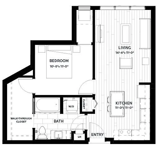 Floor plan Flats | Olive 5
