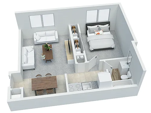 Floor plan One Bedroom