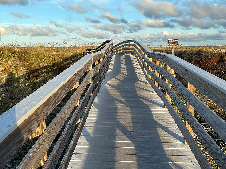 Boardwalk to beach