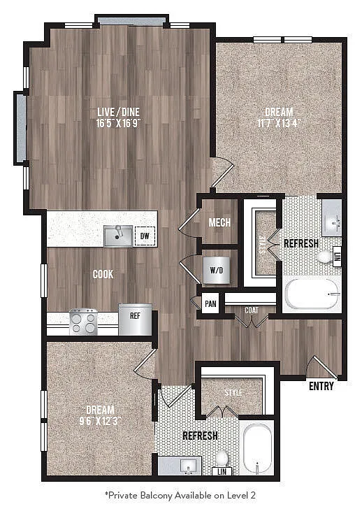 Floor plan B3