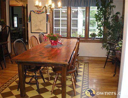 View the creek from your dining room