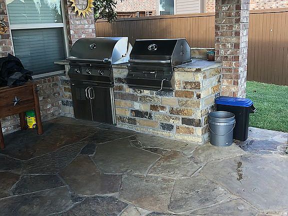Outdoor cooking area